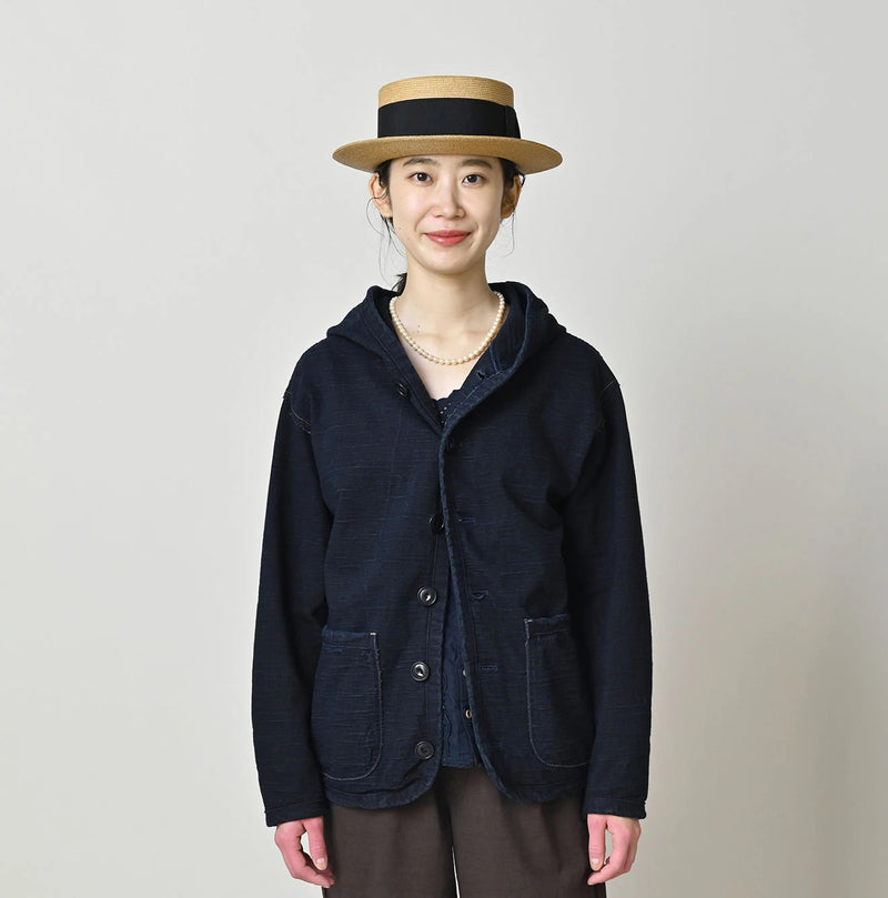 45R Indigo Dekoboko Tenjiku 908 Binder Hoodie - Image 7