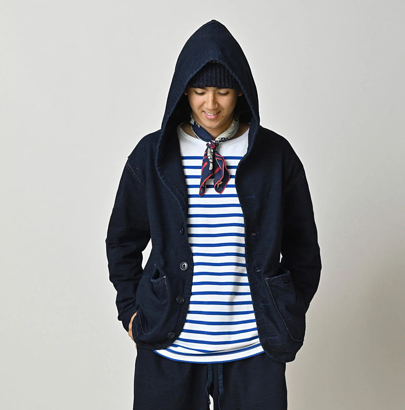 45R Indigo Dekoboko Tenjiku 908 Binder Hoodie - Image 8