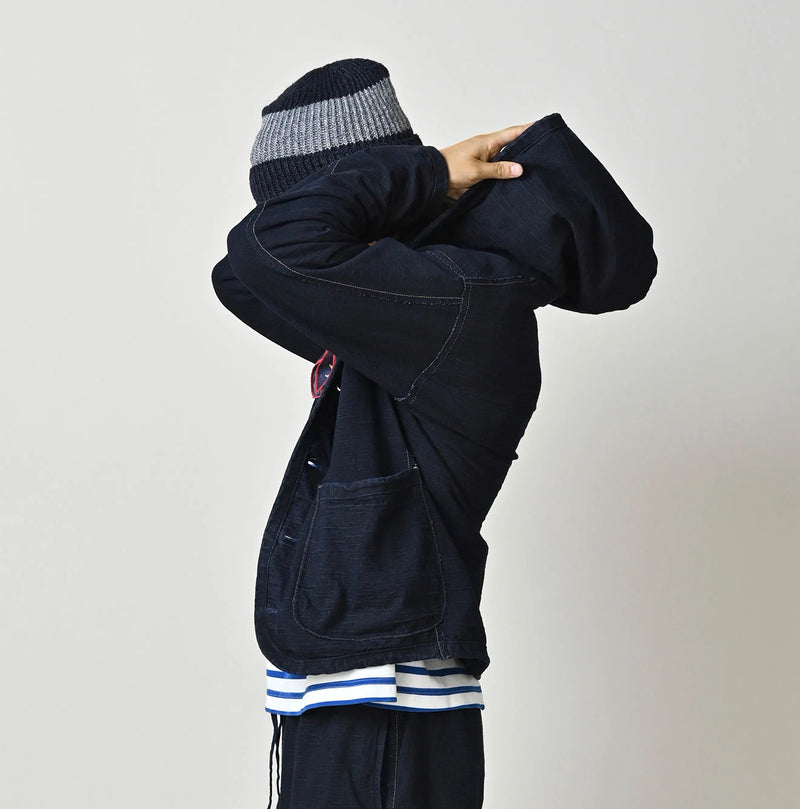 45R Indigo Dekoboko Tenjiku 908 Binder Hoodie - Image 9