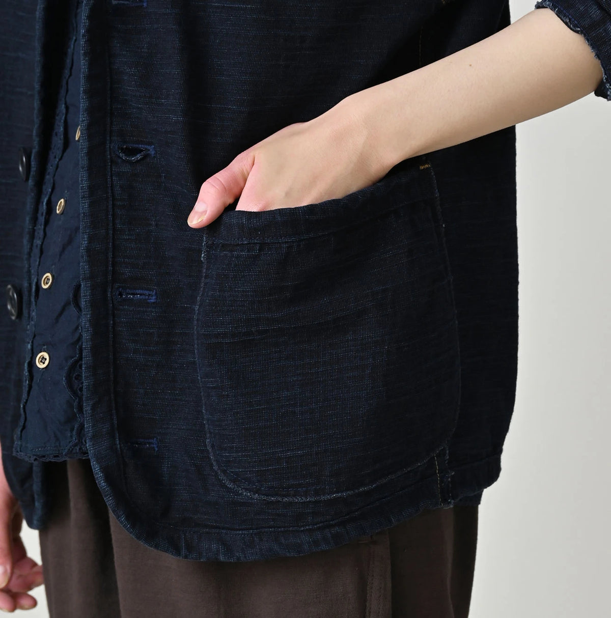 45R Indigo Dekoboko Tenjiku 908 Binder Hoodie