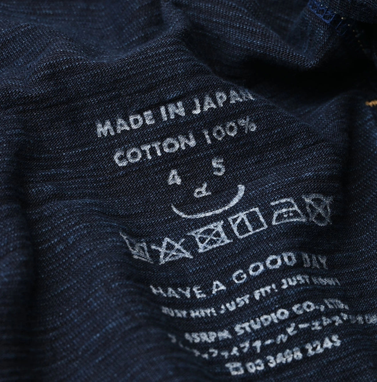 45R Indigo Dekoboko Tenjiku 908 Binder Hoodie