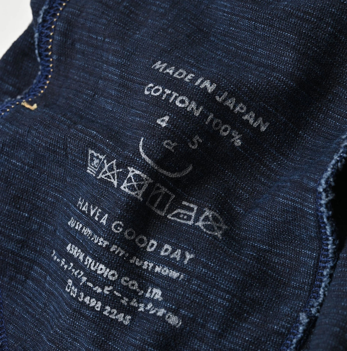 45R Indigo Dekoboko Tenjiku 908 Pants