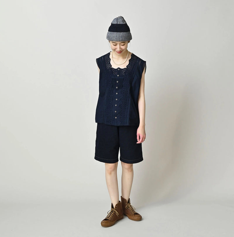 45R Indigo Dekoboko Tenjiku 908 Shorts - Image 2