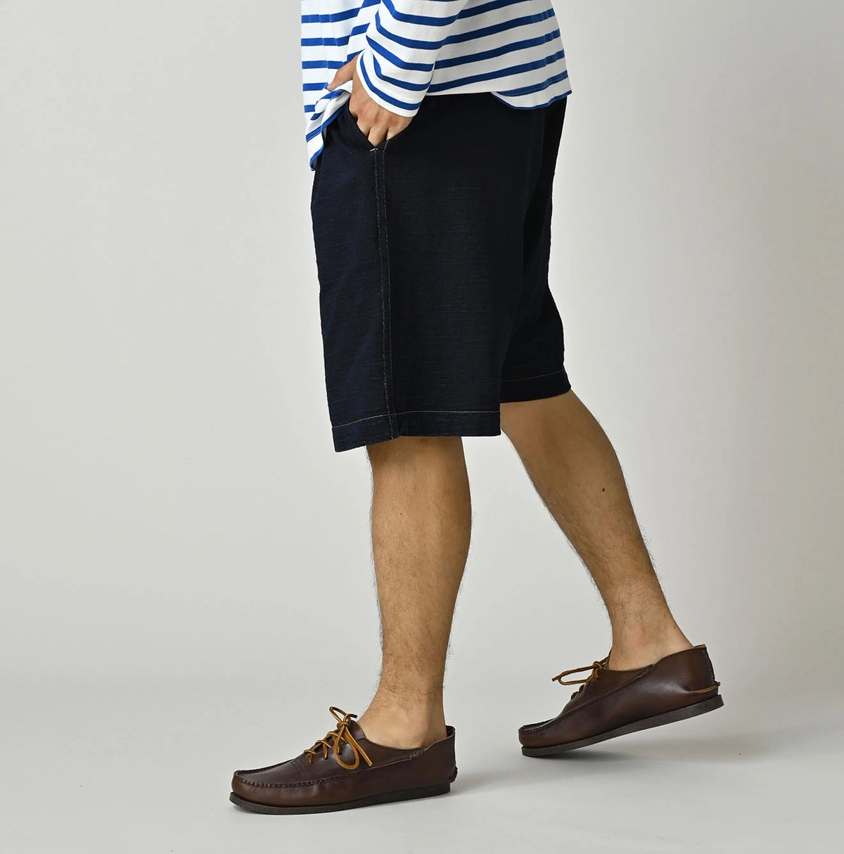 45R Indigo Dekoboko Tenjiku 908 Shorts