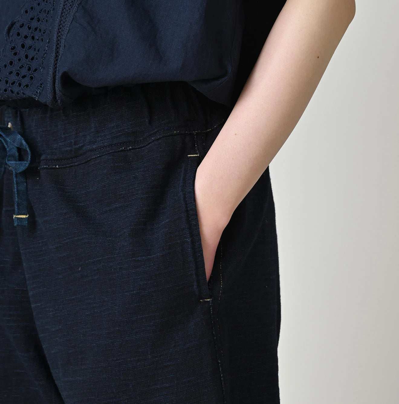 45R Indigo Dekoboko Tenjiku 908 Shorts - Image 12