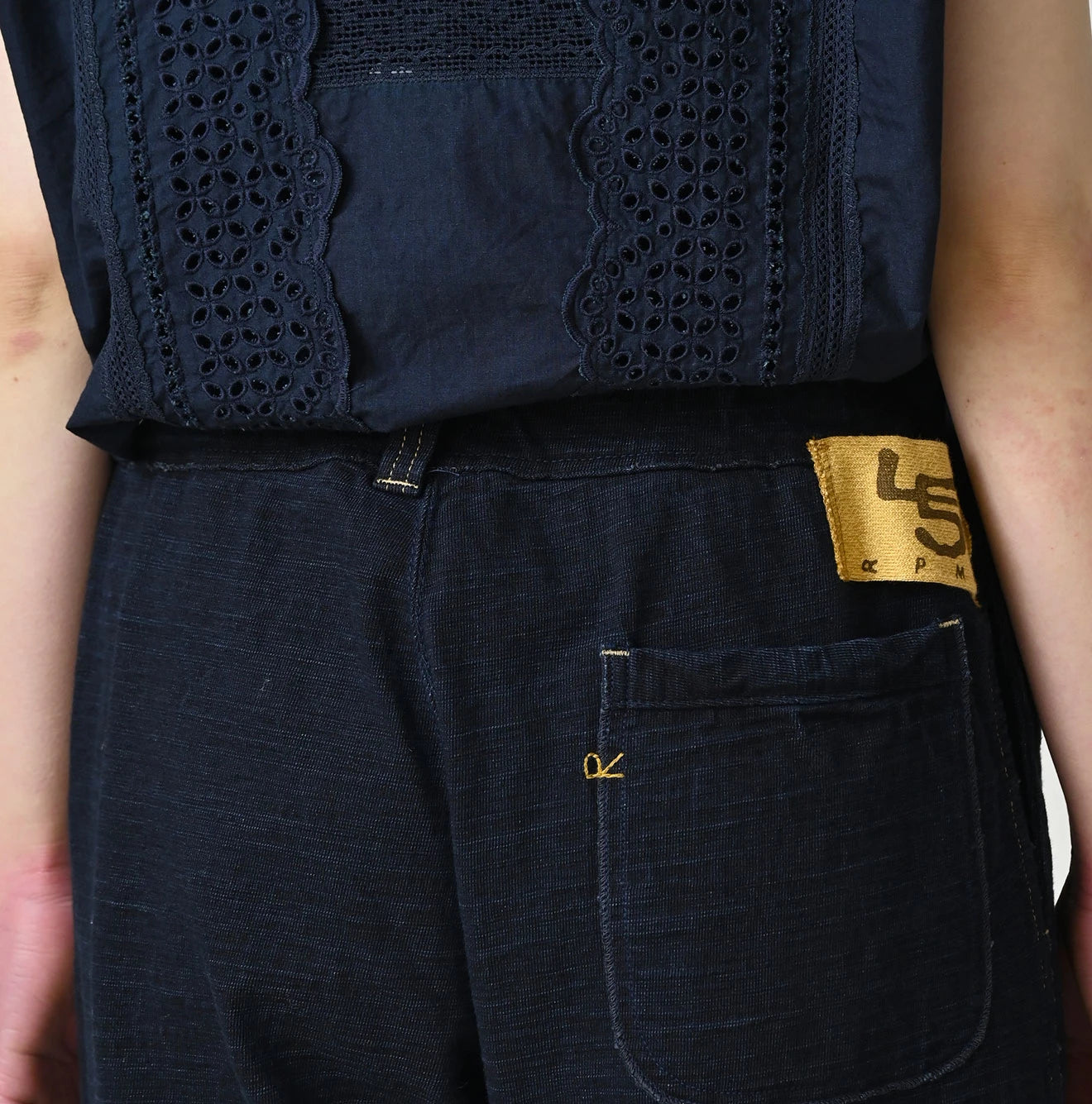 45R Indigo Dekoboko Tenjiku 908 Shorts - Image 13