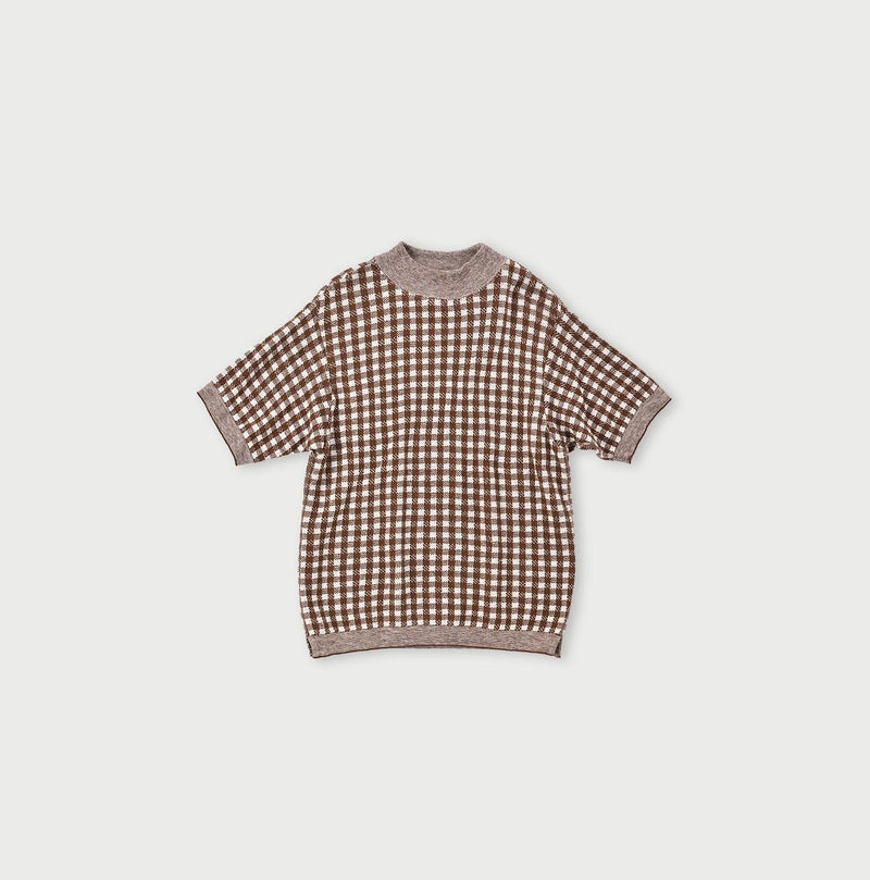 908 Gingham Jacquard Yockneck (Size 1)