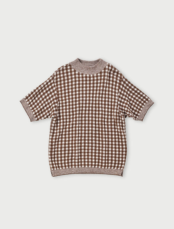 908 Gingham Jacquard Yockneck