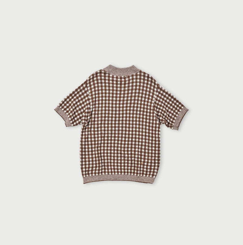 908 Gingham Jacquard Yockneck (Size 1)