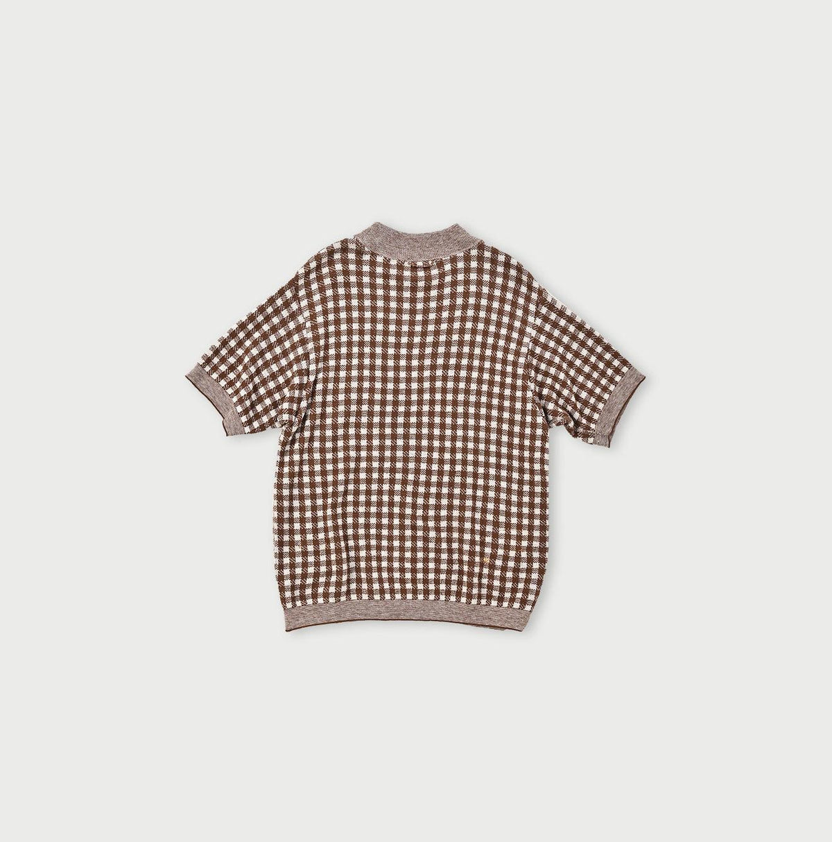 908 Gingham Jacquard Yockneck (Size 1)