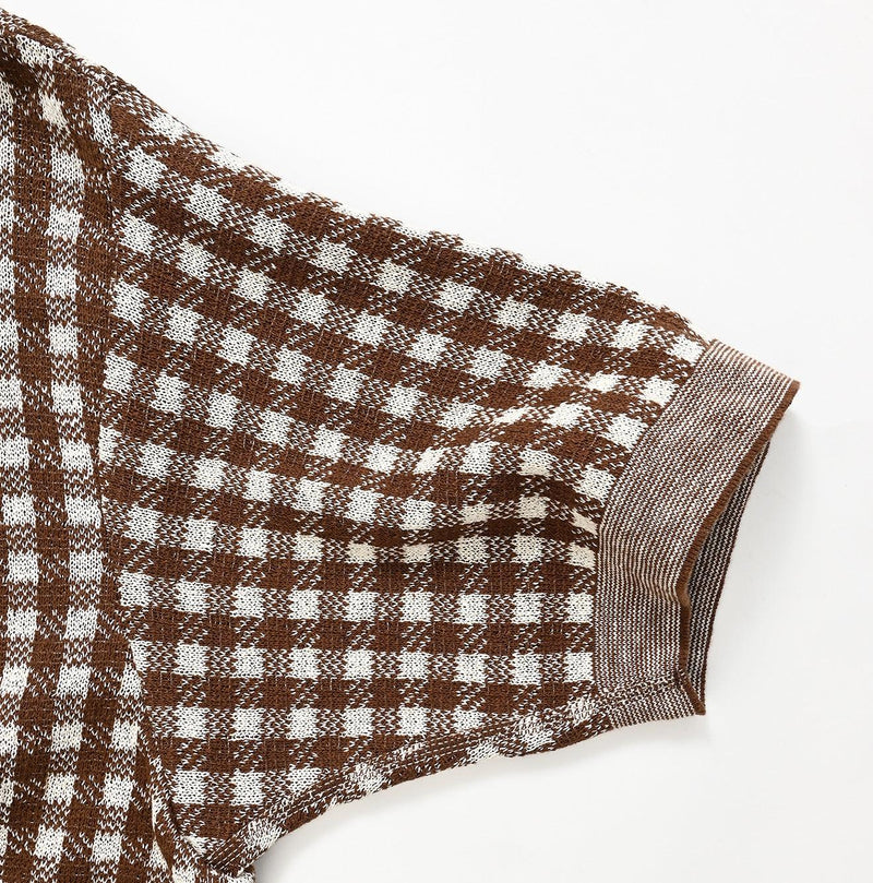 908 Gingham Jacquard Yockneck (Size 1)