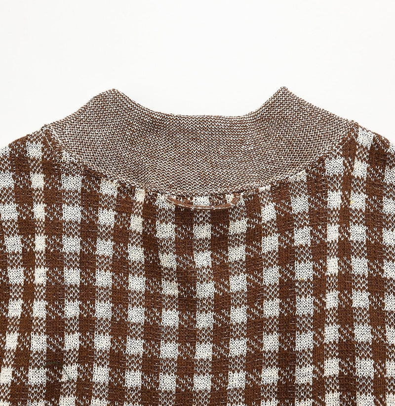 908 Gingham Jacquard Yockneck (Size 1)