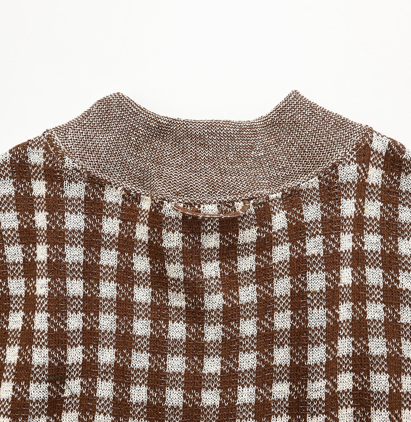 908 Gingham Jacquard Yockneck