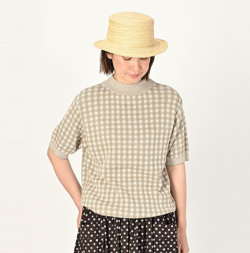 908 Gingham Jacquard Yockneck (Size 1)