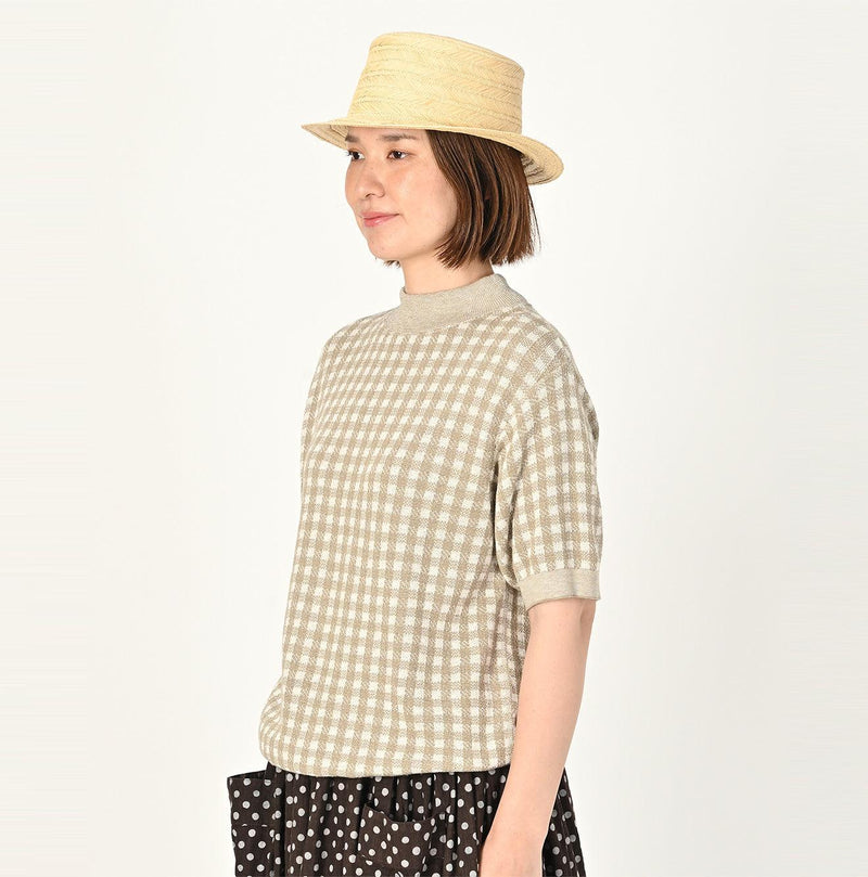 908 Gingham Jacquard Yockneck (Size 1)