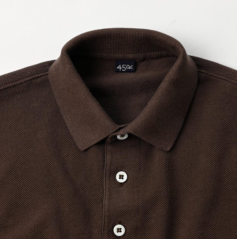 Cotton Pique Knit-sewn 908 Polo (Size 2 & 3) - 45R by 45rpm studio