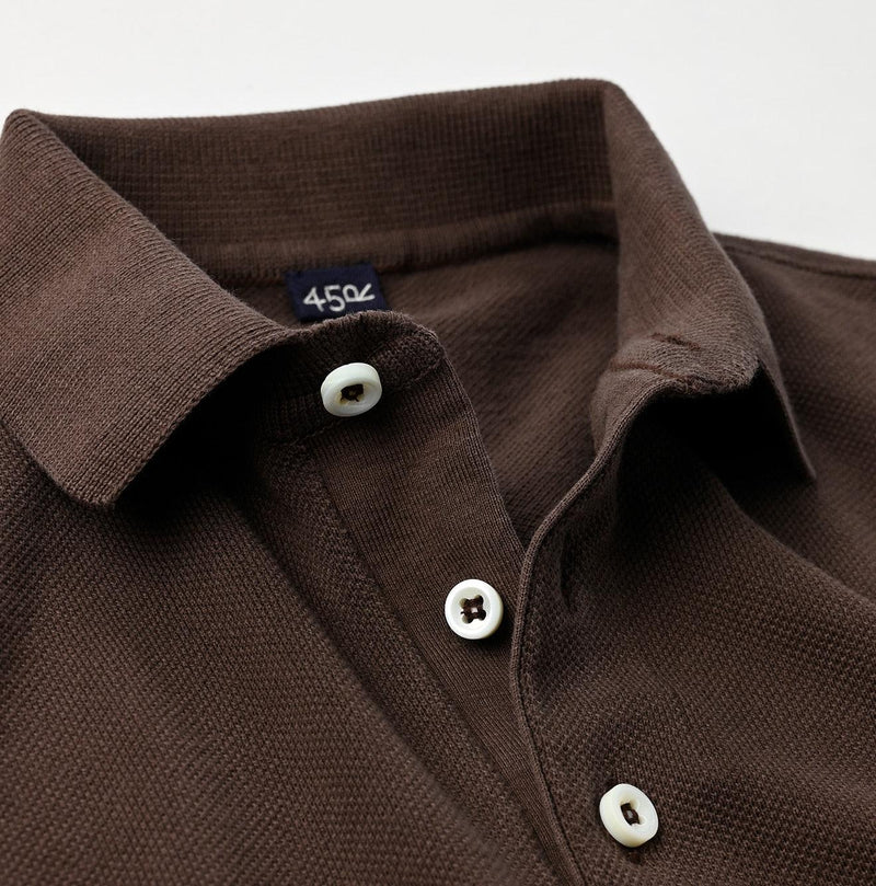 Cotton Pique Knit-sewn 908 Polo (Size 2 & 3) - 45R by 45rpm studio