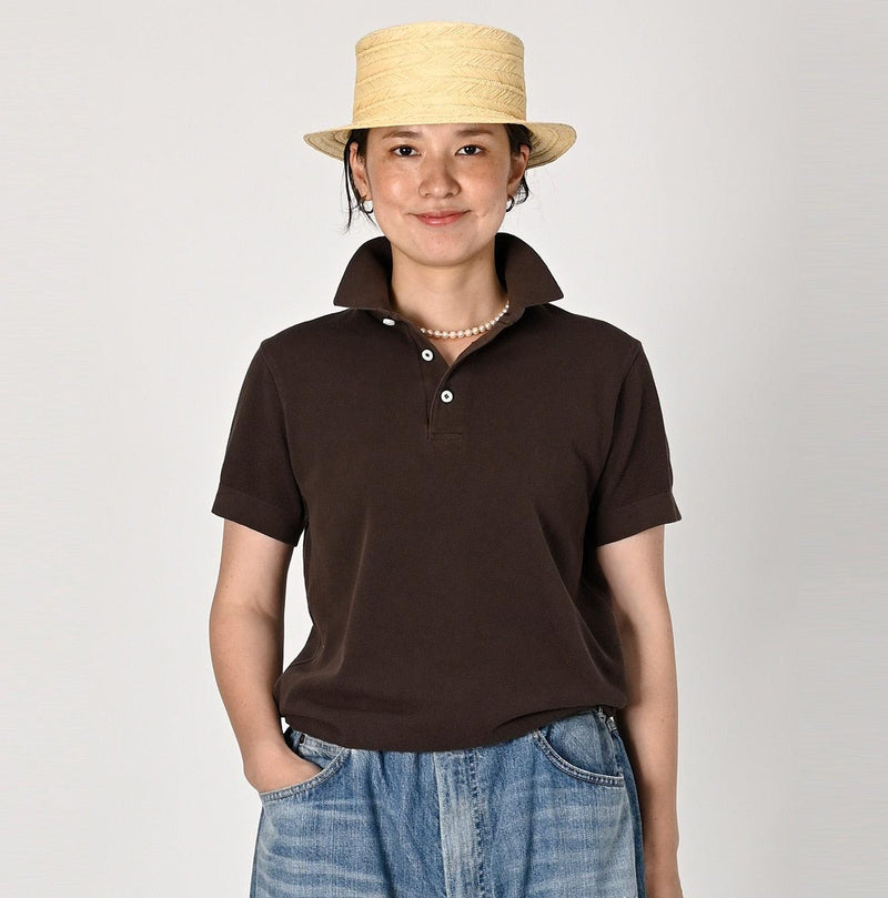 Cotton Pique Knit-sewn 908 Polo (Size 2 & 3) - 45R by 45rpm studio