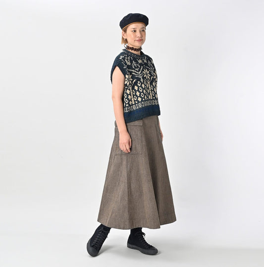 45R Indigo Hand Knit Vest