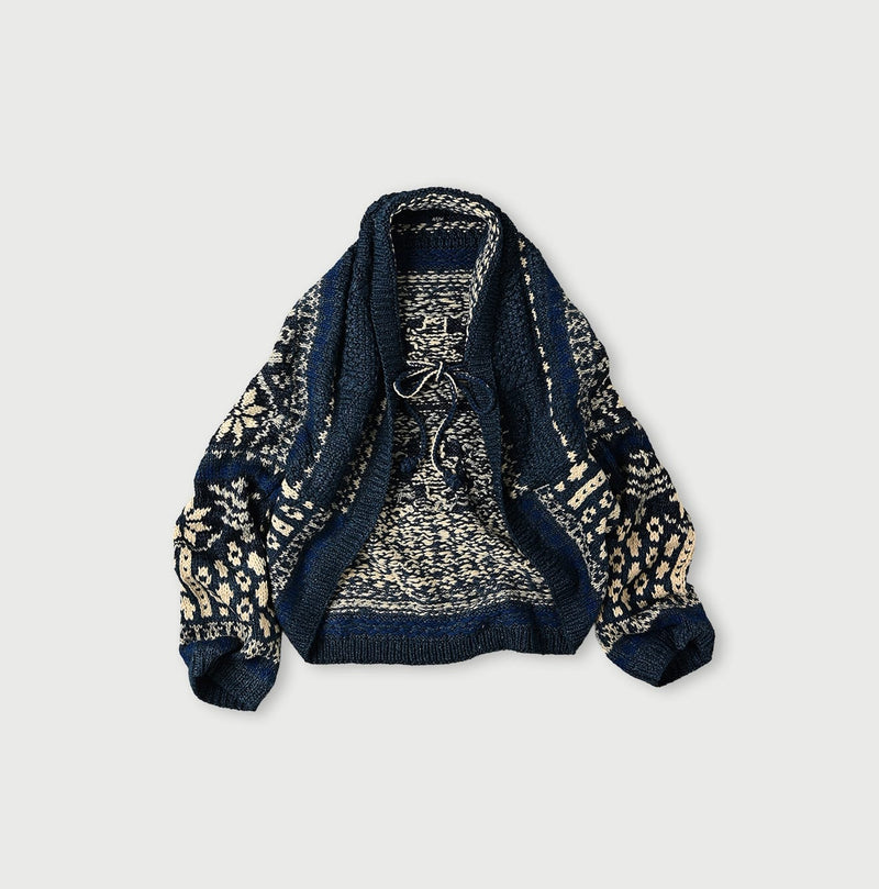 45R Indigo Hand Knit Bolero - Image 2