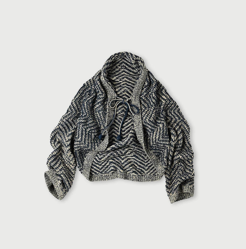 45R Indigo Hand Knit Bolero - Image 1