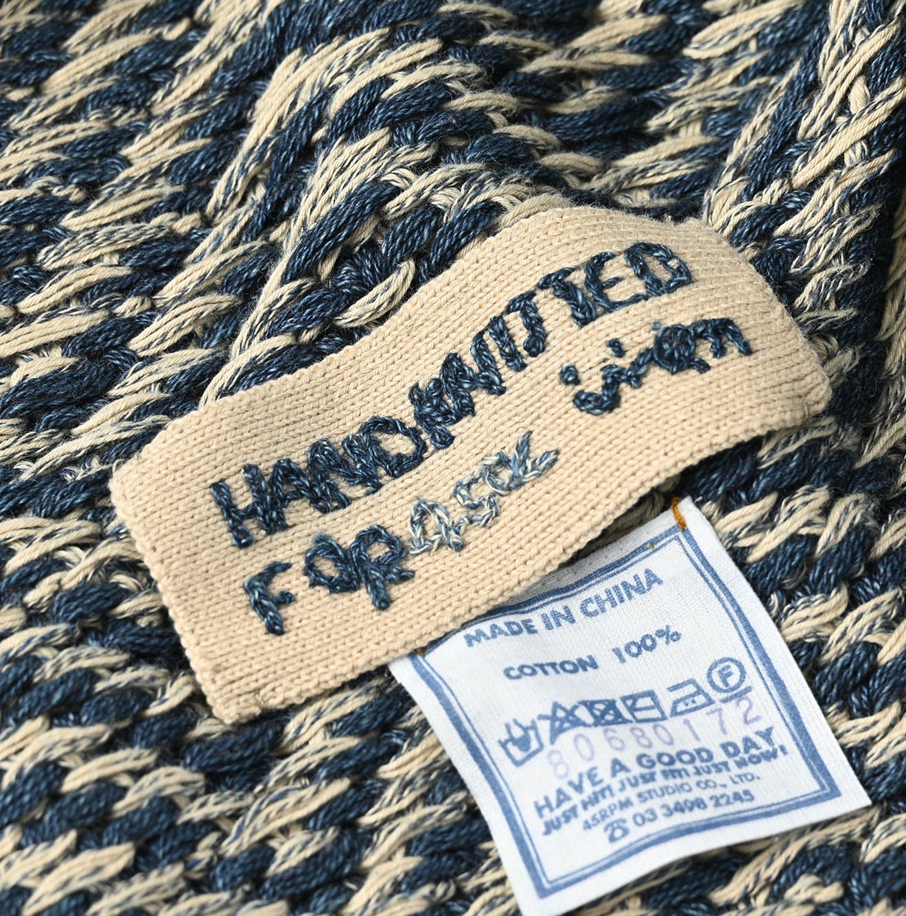 Indigo Hand Knit Bolero