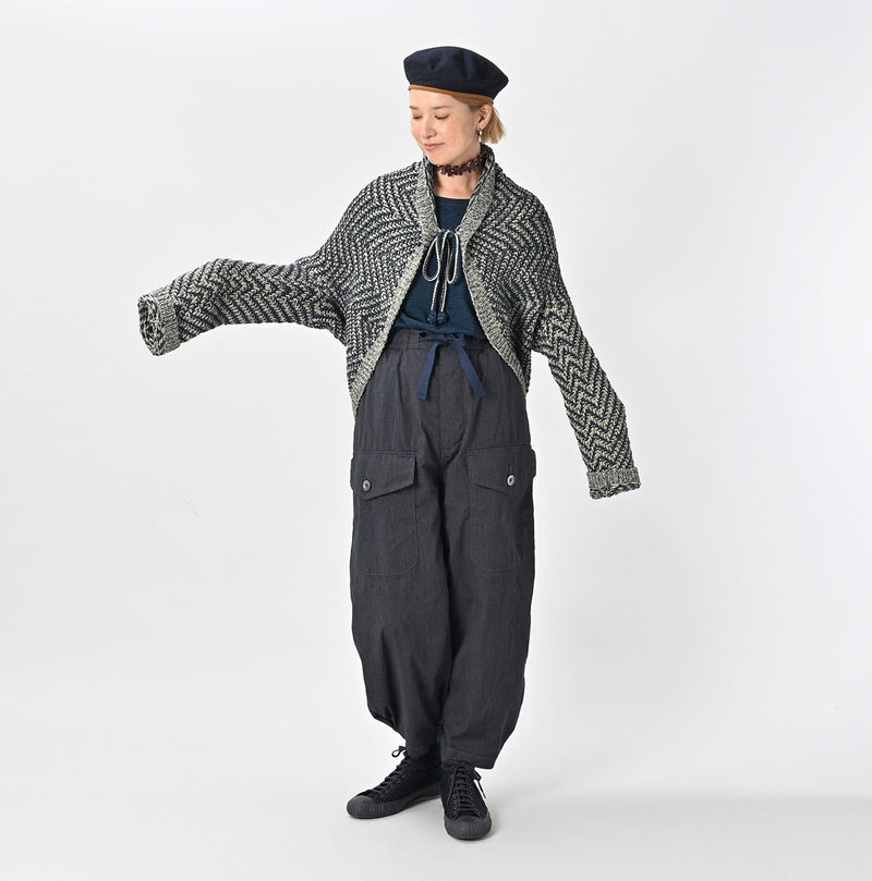 45R Indigo Hand Knit Bolero - Image 3