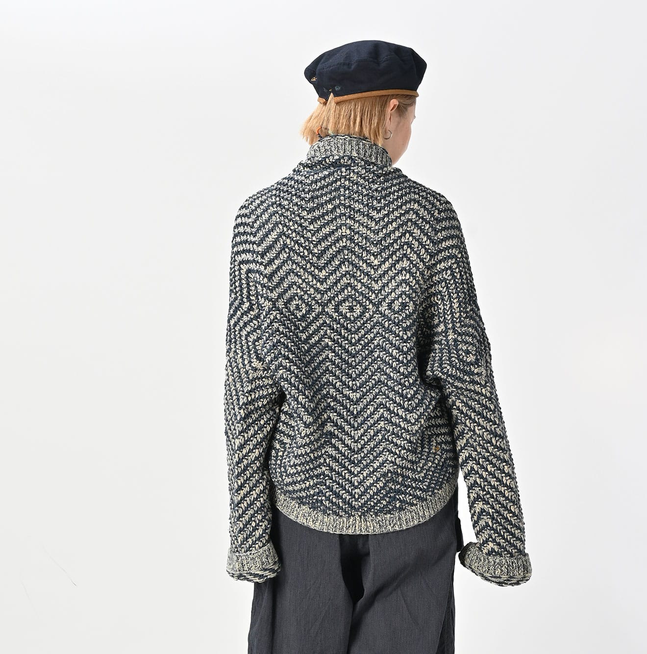 45R Indigo Hand Knit Bolero - Image 6