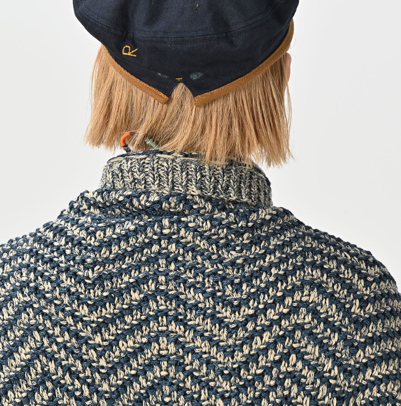 Indigo Hand Knit Bolero | 45R Official Online Store – 45R GLOBAL