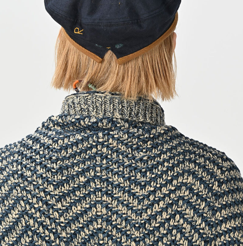 45R Indigo Hand Knit Bolero - Image 8