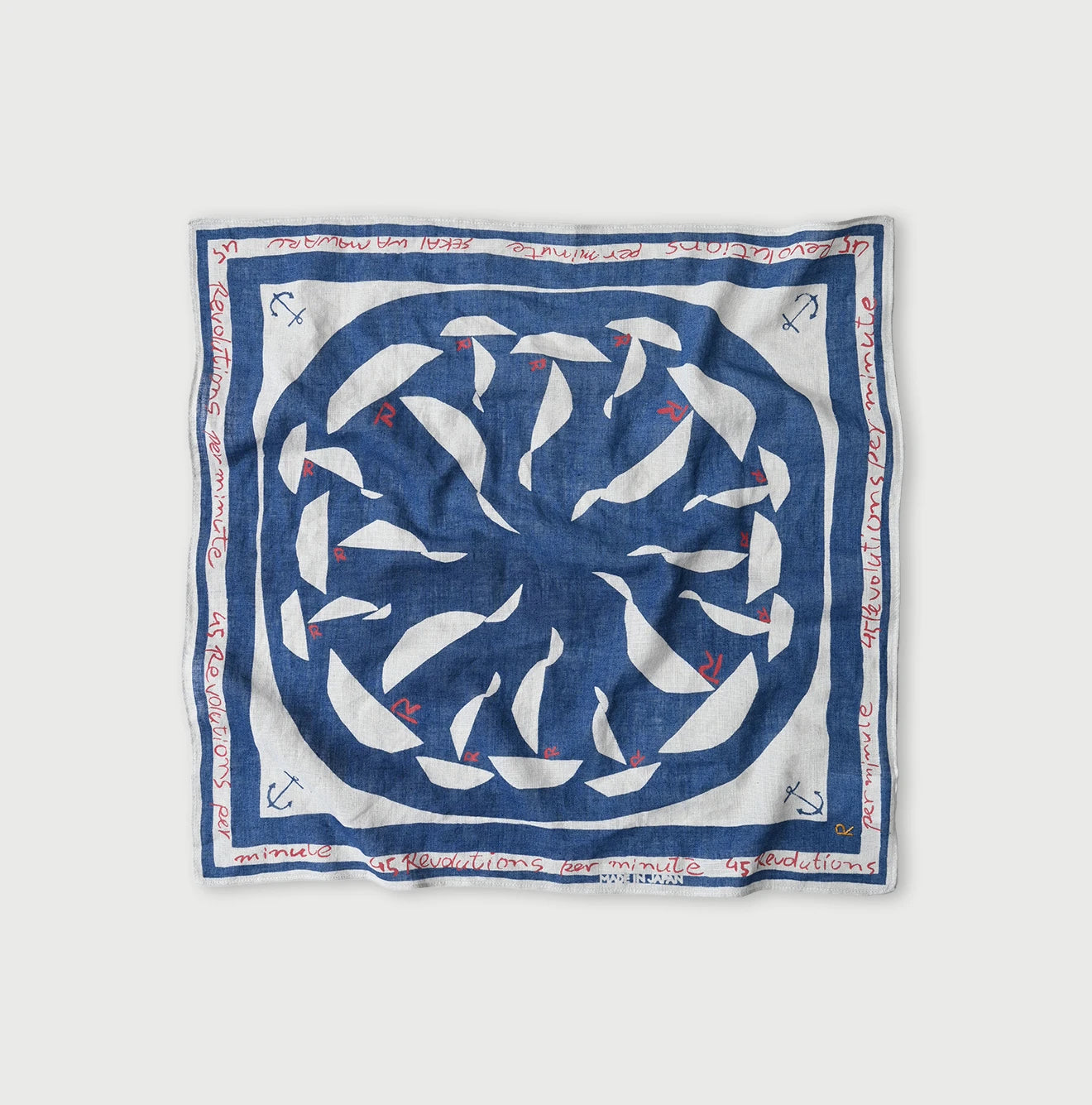 45R バンダナ ペイズリー インディゴ スカーフ Indigo Gauze Tricolor Bandana | 45R Official Online Store – 45R GLOBAL