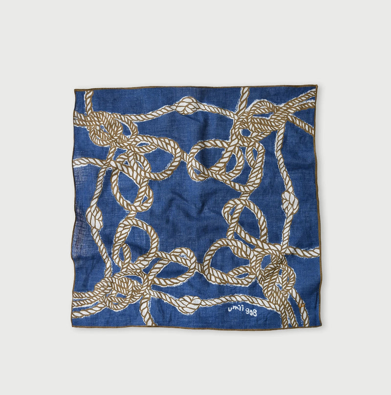 45R Indigo Gauze Tricolor Bandana - Image 2