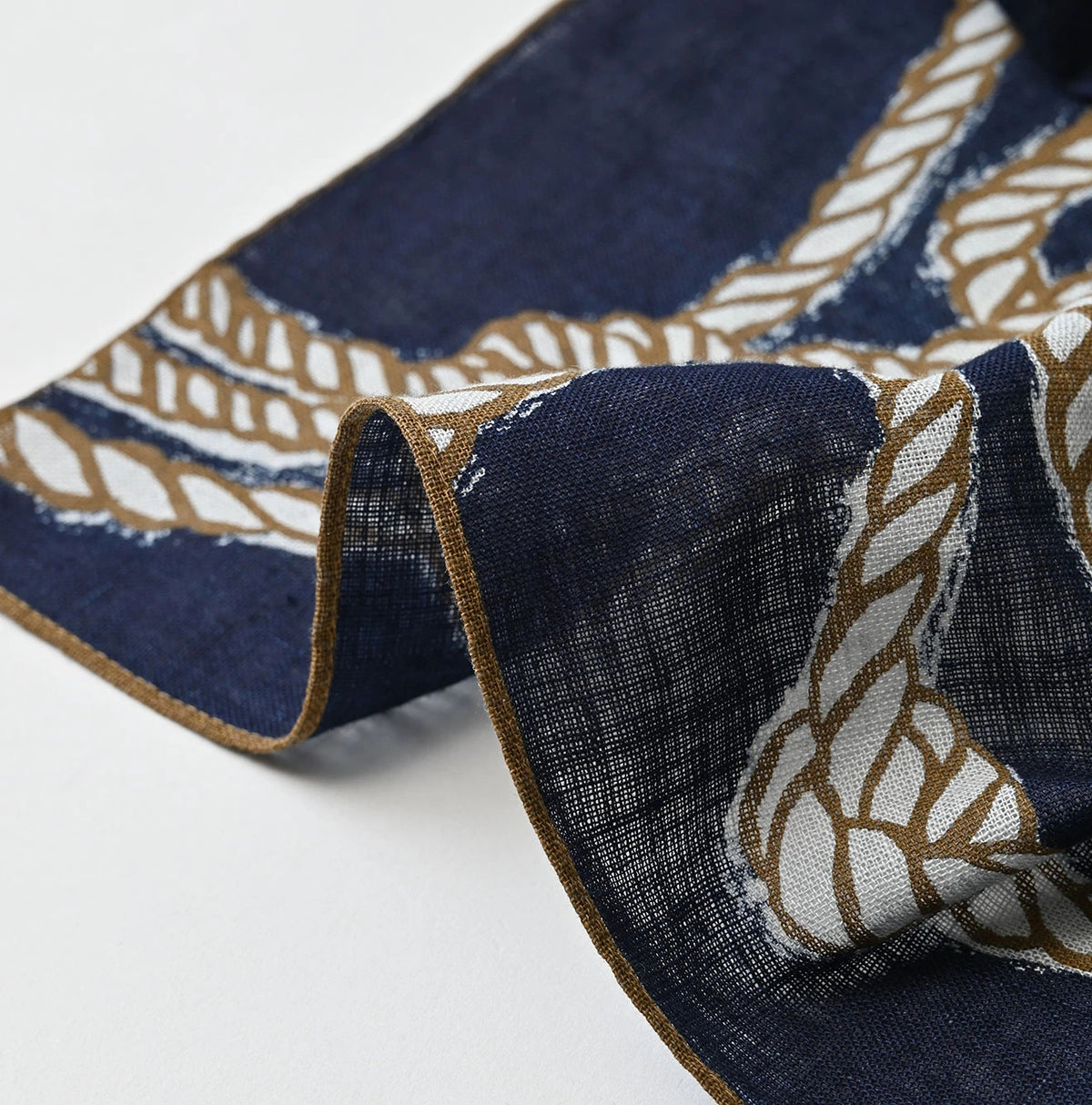 45R Indigo Gauze Tricolor Bandana