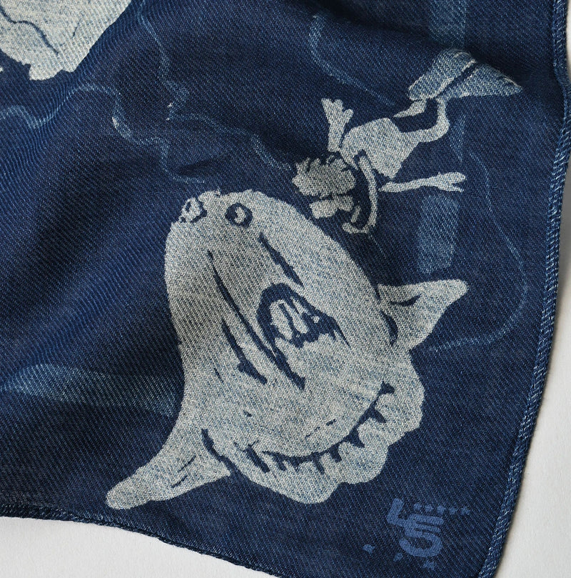 45R Indigo Cruise Map Bandana - Image 4