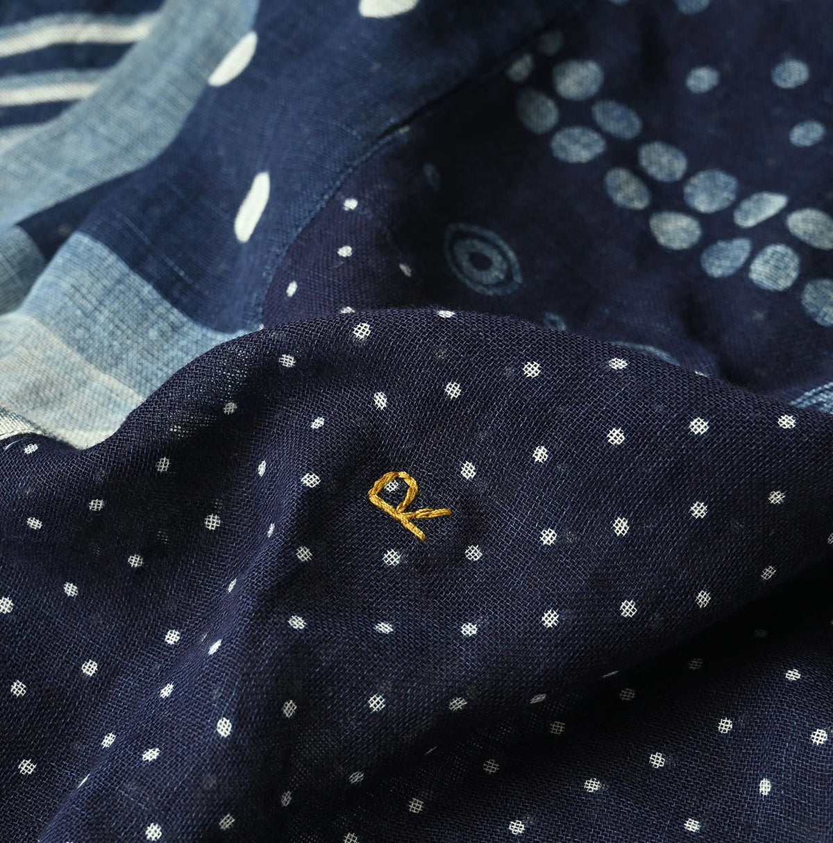 45R Gauze Bandana Dot Stole