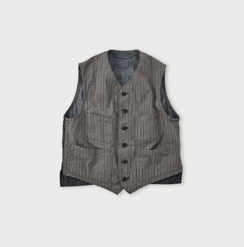 Yorimoku Cotton Tweed 908 4pocket Vest - 45R by 45rpm studio