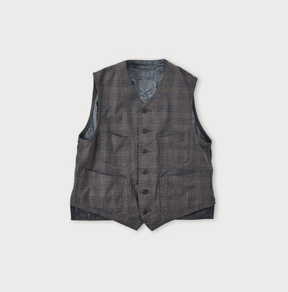 45R Yorimoku Cotton Tweed 908 4pocket Vest