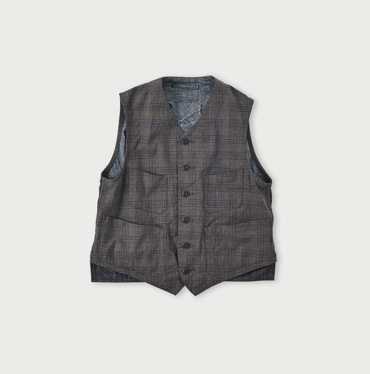 Yorimoku Cotton Tweed 908 4pocket Vest - 45R by 45rpm studio
