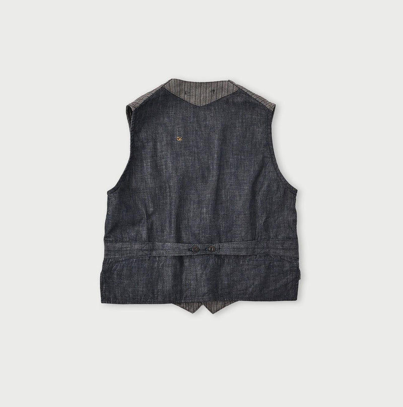 Yorimoku Cotton Tweed 908 4pocket Vest - 45R by 45rpm studio