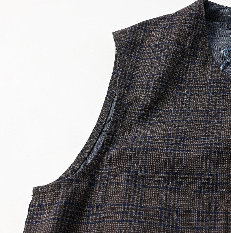 Yorimoku Cotton Tweed 908 4pocket Vest - 45R by 45rpm studio