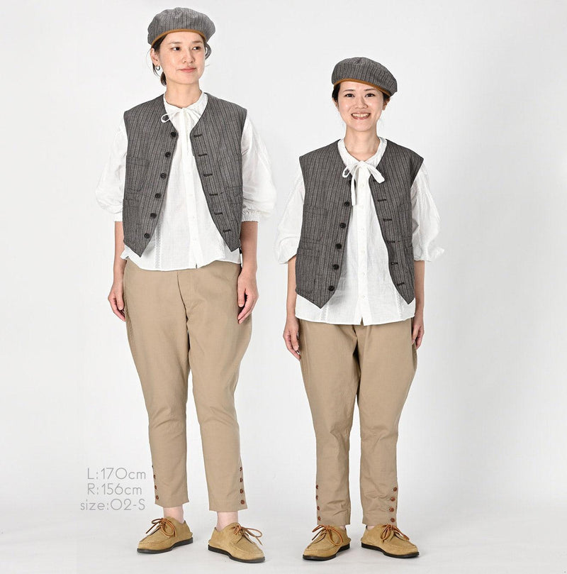 Yorimoku Cotton Tweed 908 4pocket Vest - 45R by 45rpm studio