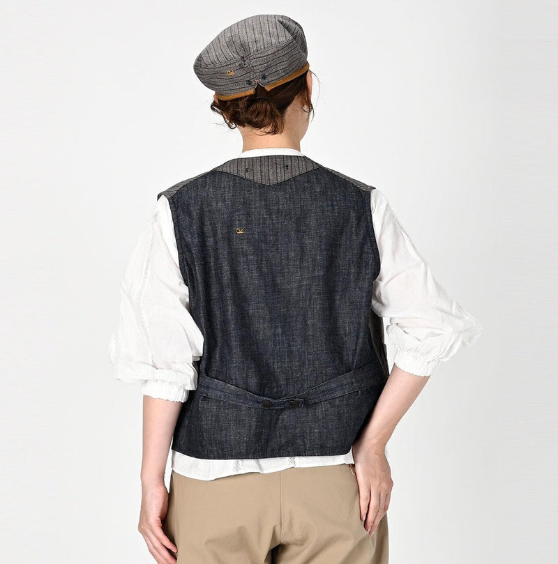Yorimoku Cotton Tweed 908 4pocket Vest - 45R by 45rpm studio