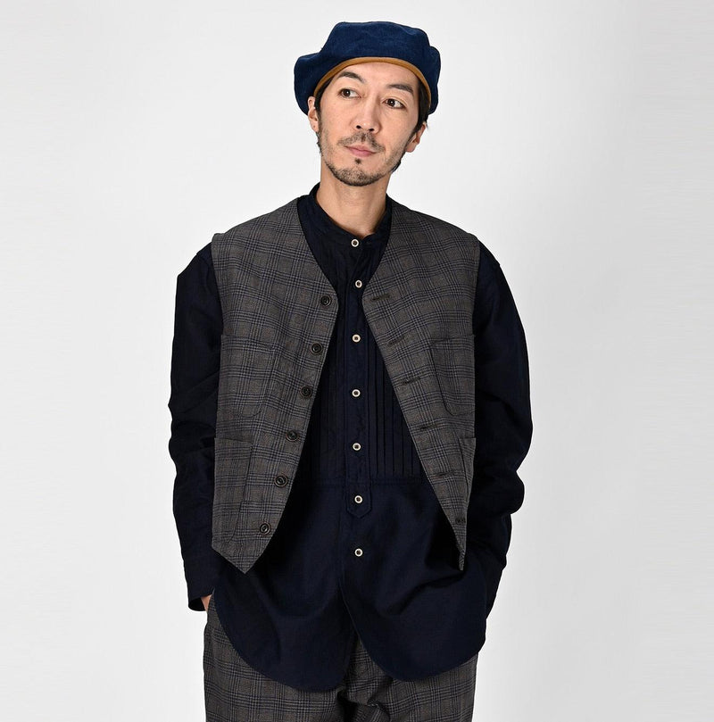 Yorimoku Cotton Tweed 908 4pocket Vest - 45R by 45rpm studio