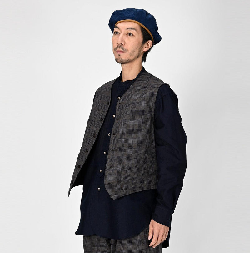 Yorimoku Cotton Tweed 908 4pocket Vest - 45R by 45rpm studio