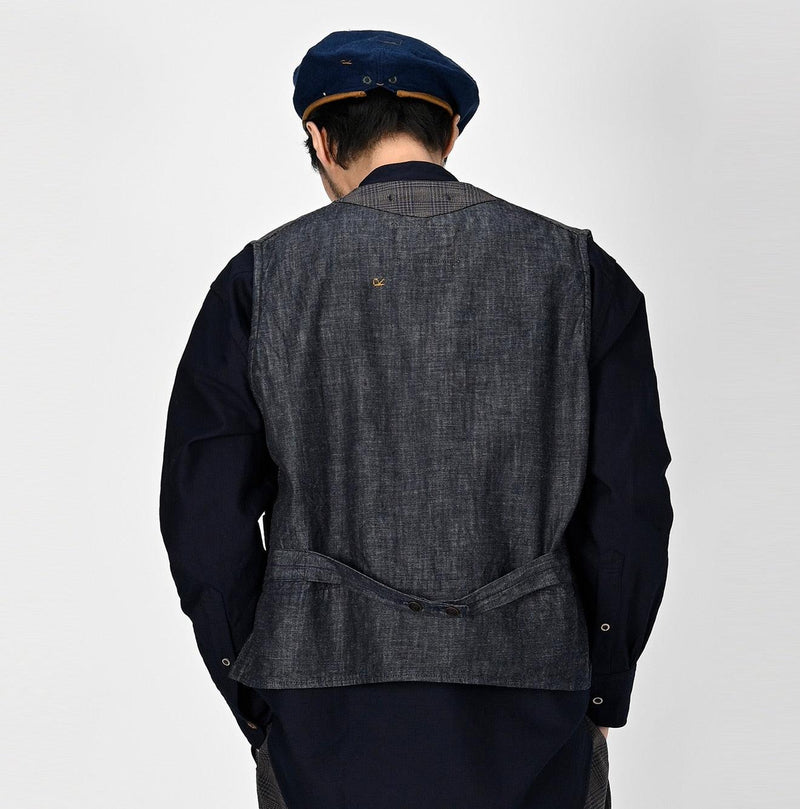 Yorimoku Cotton Tweed 908 4pocket Vest - 45R by 45rpm studio