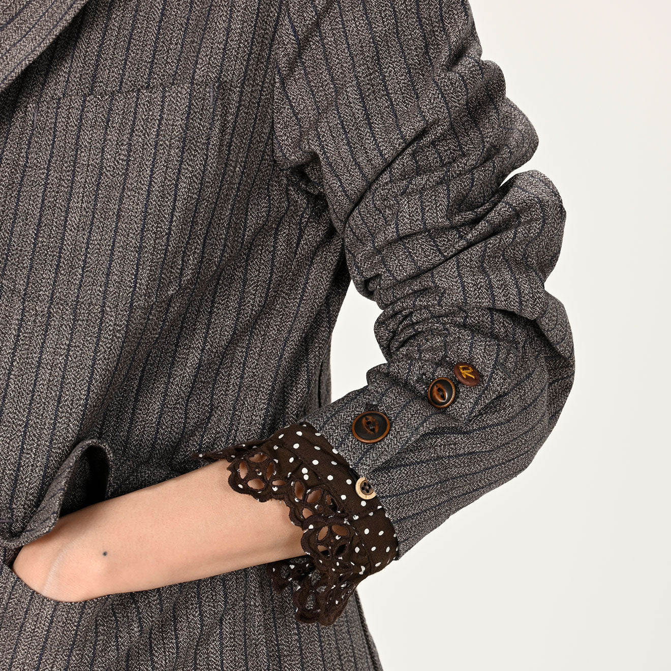 L’Or tweed jacket ロル　L'AUBE BLANC かじまり L'Or tweed jacket ロル L´AUBE BLANC かじまり