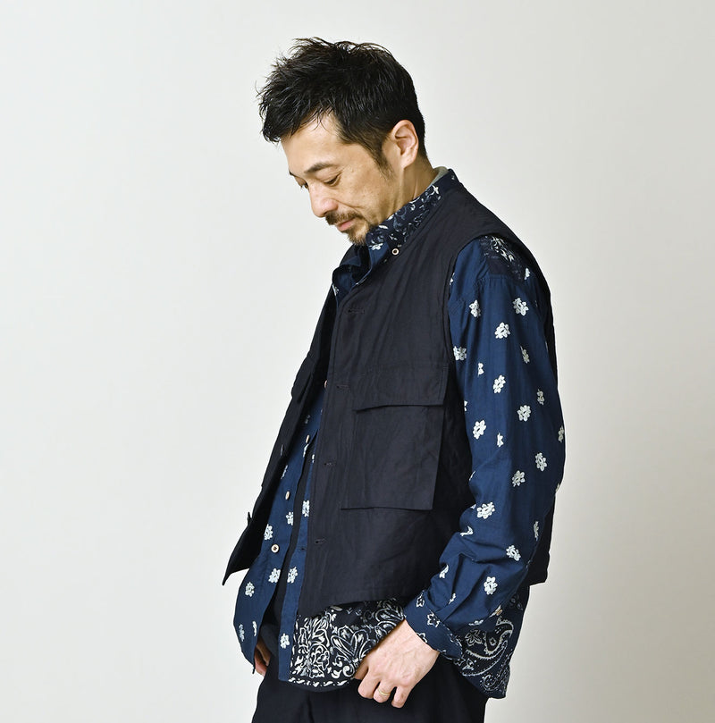 Indigo Light Back Sateen 908 Hunting Vest - Image 8