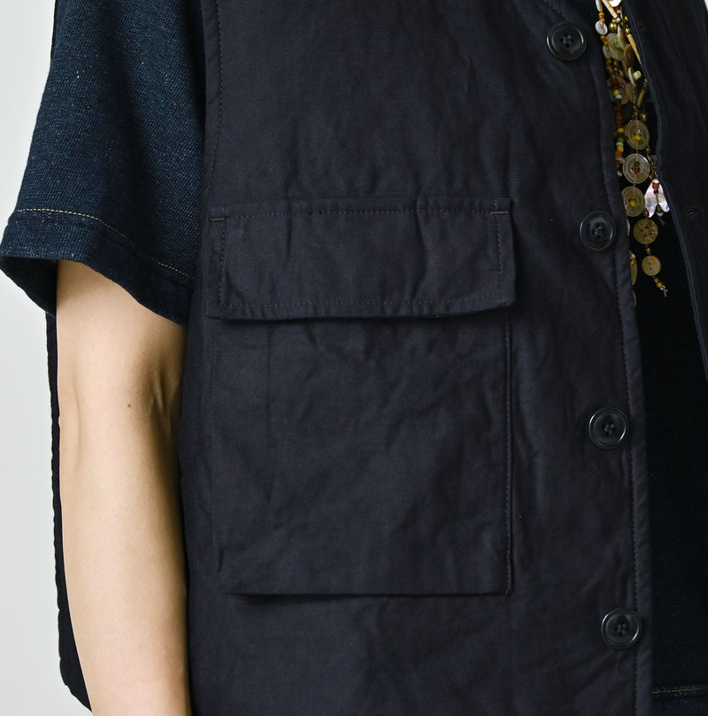 Indigo Light Back Sateen 908 Hunting Vest - Image 11
