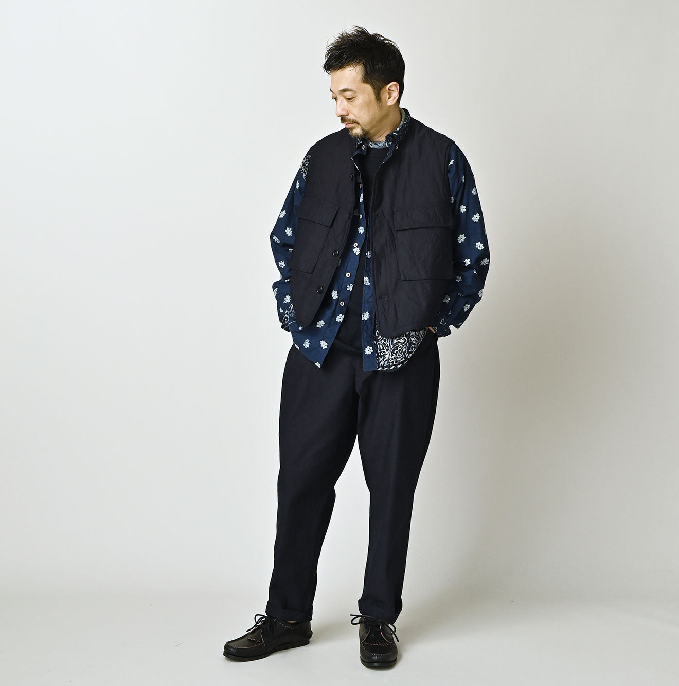 Indigo Light Back Sateen 908 Hunting Vest - Image 3
