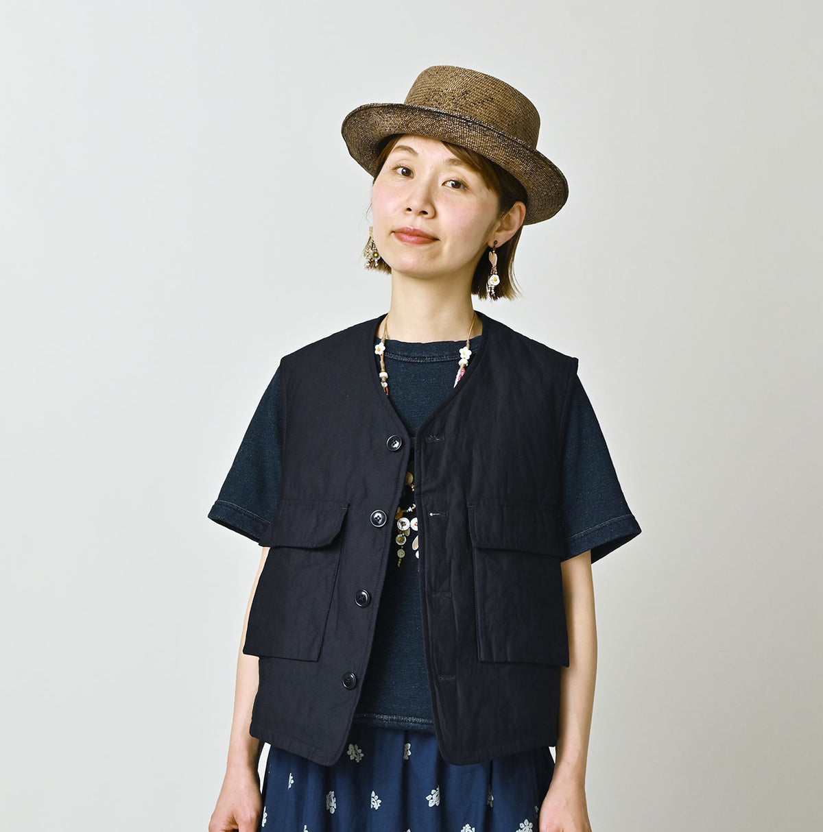 Indigo Light Back Sateen 908 Hunting Vest